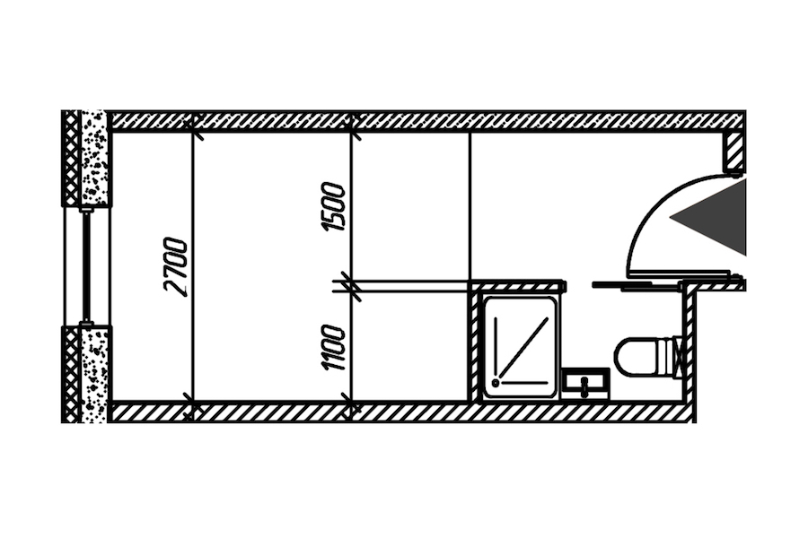 Квартира студия 14.17 м², 23/26 эт., Комплекс апартаментов «cOASIS VERTICAL»